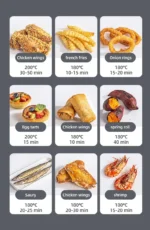 7L Electric Air Fryer Smart Multi-function Hot Convection Oven Deep Fryer Without Oil LED Touch Control 1400W Visible Window - Image 7