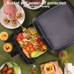 1400W 6L Smart Air Fryer Oven Large Capacity 360 Hot Air Circulation Transparent Window Healthy Cook for Home Kitchen Appliance - Image 4