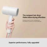 Xiaomi Compact Hair Dryer H101 Mijia 1600W Foldable 50M Negative Ions 15m/s Airflow Dual Heat and Speed Modes 220V With Adapter - Image 9