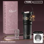 New Style High-Aesthetic "Goddess" Insulated Cup - Large-Capacity Car-Mounted Ceramic Coffee Travel Cup & Premium Portable Water - Image 4