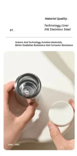 120/150/180ml mini 316 Stainless Steel Portable Thermos Cup Vacuum Thermal Insulation Pocket Cup Small Water Bottle for Espresso - Image 10