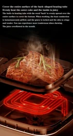 Desktop 220v 1000W Portable Air Fryer 2L Capacity Visible Household Transparent Visible Air Fryer Led Touch Screen Panel Air Fr - Image 12