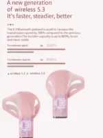 Heart-shaped Rotatable Wireless Bluetooth Earphones HIFI Sound Headphones Touch Control Earbuds Gaming Headsets - Image 13