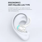 Waterproof Single Ear Earbuds Bluetooth-compatible 5.2 Wireless Business Headset - Image 2