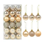1box Christmas Balls Christmas Tree Ornaments Ball Xmas Hanging Tree Pendants Home - Image 5