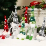 Christmas Gnome Ornaments LED Light Plush Knitting Crafts Tree Pendant Christmas Decorations for Home Kids Gift - Image 11