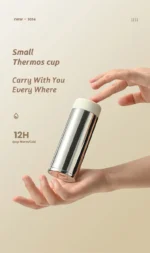 120/150/180ml mini 316 Stainless Steel Portable Thermos Cup Vacuum Thermal Insulation Pocket Cup Small Water Bottle for Espresso - Image 7