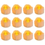 Flameless Flickering LED Tea Lights with Timer 6 Hours On & 18 Hours Off in 24Hours Cycle Automatically LED Votive Candles Light - Image 12