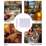 10PCS Candle Lights Battery Operated Christmas Tree Decor Christmas Tree Candles with Clips for Party/Holiday Decoration - Image 9