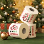 Christmas Toilet Roll Paper Happy  New Year Christmas Supplies Xmas Tissue Roll - Image 6
