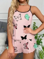 Butterfly Print Pajama Set - Image 11