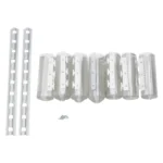 1.05*2m Drilling Mounted Clear PVC Strip Door Curtain, 7 Strips with 2 Brackets for Warehouses and Supermarkets - Image 9
