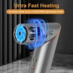 8 in 1 Handle Foldable Hair Dryer Portable Multifunctional Home Hair Dryer Folding Styling Comb Multi Hair Styler Hair Care - Image 5