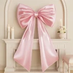 1pcs Bow Decor Large Bow for Room, Coquette Giant Ribbon Tie for Christmas Birthday Wedding Party Backdrop Wall Decor