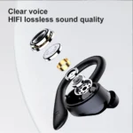 Q25 Wireless Earbuds Bluetooth 5.1 Headphones Noise Cancelling HiFi 9D Stereo Bass Earphone Headset with Microphone for iPhone - Image 6