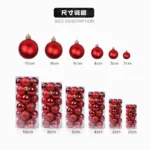 24Pcs 3/4/6CM Christmas Balls Big Ball Christmas Tree Pendant Ornaments for Party Decor - Image 10
