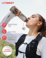 UTOBEST 150ml 200ml 500ml Soft Flask Collapsible Running Water Bottles for Cycling Camping Hiking - Image 2