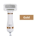 Pet Hair Dryer 2 with Slicker Brush Grooming for Cat and Dog Brush Professional Home Grooming Furry Drying Portable Dog Blower - Image 7
