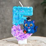Hot Kpop Demon Hunters Theme Candle 3D Number 0-9 Kids Birthday Cake Decoration Baby Shower Anime Party Accessories Gifts - Image 6