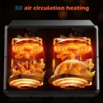 10L Dual Air Fryer 2400W Digital Cooker Oven 1-in-1 Healthy Frying Double Basket - Image 5