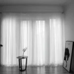 Voltsify Sheer Voile Window Curtain Panel, 100cm W x 200cm H - Image 2