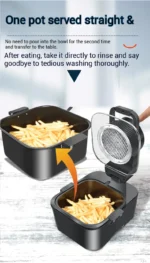 9L Multi functional Home Smart Air Fryer with Large Capacity Touch Screen Reservation Non stick Inner Perspective Oven - Image 15