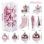 Colorful Christmas Balls Ornaments Merry Christmas Decorations For Home - Image 26