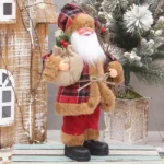 1~4PCS 2025 Christmas Decoration for Home Santa Claus Plush Doll 30cm Navidad Party Decor Xmas Ornaments New Year Gift - Image 2