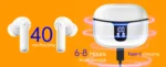 Wireless Earbuds, Bluetooth 5.3 Headphones in Ear with 4 ENC Mics, 40H Playtime LED Display Wireless Earphones. - Image 8