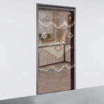 Bohemian Bamboo Bead Door Curtain 2*0.9M Chocolate Color Natural Wood Home Decor Ventilation Sunlight Block for Home Bedroom - Image 2