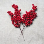 Berry Artificial Flower Fruit Red Berry Simulation Cherry Stamen Berries for Home - Image 10