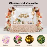 White Curtain Ice Silk Dustproof Mosquito-Proof Sunshade Detachable Used as Decoration in the Bedroom Livingroom Weddings - Image 4