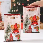 10/25/50pcs Christmas Cute Gift Bags Christmas Party Decoration 2025 Xmas Santa Claus Handbags