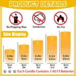 10-300Pcs Wedding Candles Bulk Flicking Candles Light up Candles LED Candles Flameless Candles for Festival Party Table Decor - Image 6