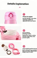 THERMOS 350ml/500ml Vacuum Flask Stainless Steel Thermal Mug,6H Hot Cold Water Bottle,Leakproof Coffee for Office Outdoor Travel - Image 8