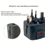 Universal Travel Adapter International All in One PD20W & QC18W Power Plug Wall Charger USB C Charging Ports for USA EU UK AU - Image 4