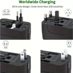 Universal Travel Adapter International All in One PD20W & QC18W Power Plug Wall Charger USB C Charging Ports for USA EU UK AU - Image 5
