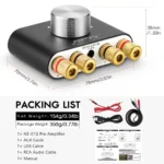Nobsound Mini Bluetooth 5.0 TPA3116 Digital Amplifier Hifi Stereo Audio Receiver Power Amp 50W+50W Car Sound Amplifiers - Image 8