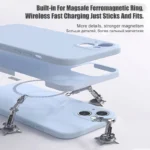 Magnetic Liquid Silicone Phone Case For iPhone 15 14 13 12 11 Pro Max Mini X XR XS 8 Plus SE For Magsafe Wireless Charging Cover - Image 5