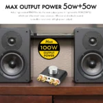 Nobsound Mini Bluetooth 5.0 TPA3116 Digital Amplifier Hifi Stereo Audio Receiver Power Amp 50W+50W Car Sound Amplifiers - Image 5