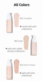 Langmanni 30ml Matte Face Foundation Cream Waterproof Oil Control Cover Base Concealer Liquid Foundation Makeup Cosmetics - Image 8