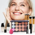 Essential Eye Makeup Set for Beginners Matte&Shimmer Eyeshadow Palette, Mascara, Eyebrow Pencil, Lip Eyeliner,Brush Tool Set Box - Image 71