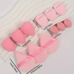 12-Piece All-Purpose Makeup Sponge Set, Made of 3 Loose Powder Puffs, 3 Mini Air Cushion Puffs, 3 Beauty Eggs and 3 Mini Beauty - Image 11
