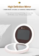 TENGMIR UV Smart Sunscreen Makeup Mirror Sunscreen detection mirror UV mirror sunscreen Testing Portable LED light makeup mirror - Image 11