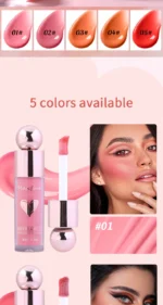 Highly Pigmented Matte Liquid Blush Long Lasting Non Fading Smooth Festival Stage Makeup Blush - Image 12