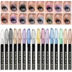 16 Colors Pearlescent Eyeliner, Color Glitter Waterproof Long-Lasting Eye Makeup Non-smudge Eyeliner - Image 2