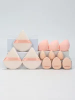 12-Piece All-Purpose Makeup Sponge Set, Made of 3 Loose Powder Puffs, 3 Mini Air Cushion Puffs, 3 Beauty Eggs and 3 Mini Beauty - Image 19