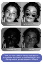 TENGMIR UV Smart Sunscreen Makeup Mirror Sunscreen detection mirror UV mirror sunscreen Testing Portable LED light makeup mirror - Image 18