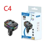 Hands Free Wireless Car Kit Car MP3 Player Bluetooth-Compatible 5.3 Support TF Card U Disk Cell Phone Charger Car FM Transmitter - Image 5