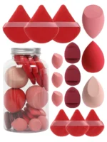 Spring 15 Cans,3 Loose Powder Puffs & 3 Mini Loose Powder Puffs & 3 Mini Makeup Eggs & 3 Mini Air Cushion Puffs, Foundation Mix - Image 6